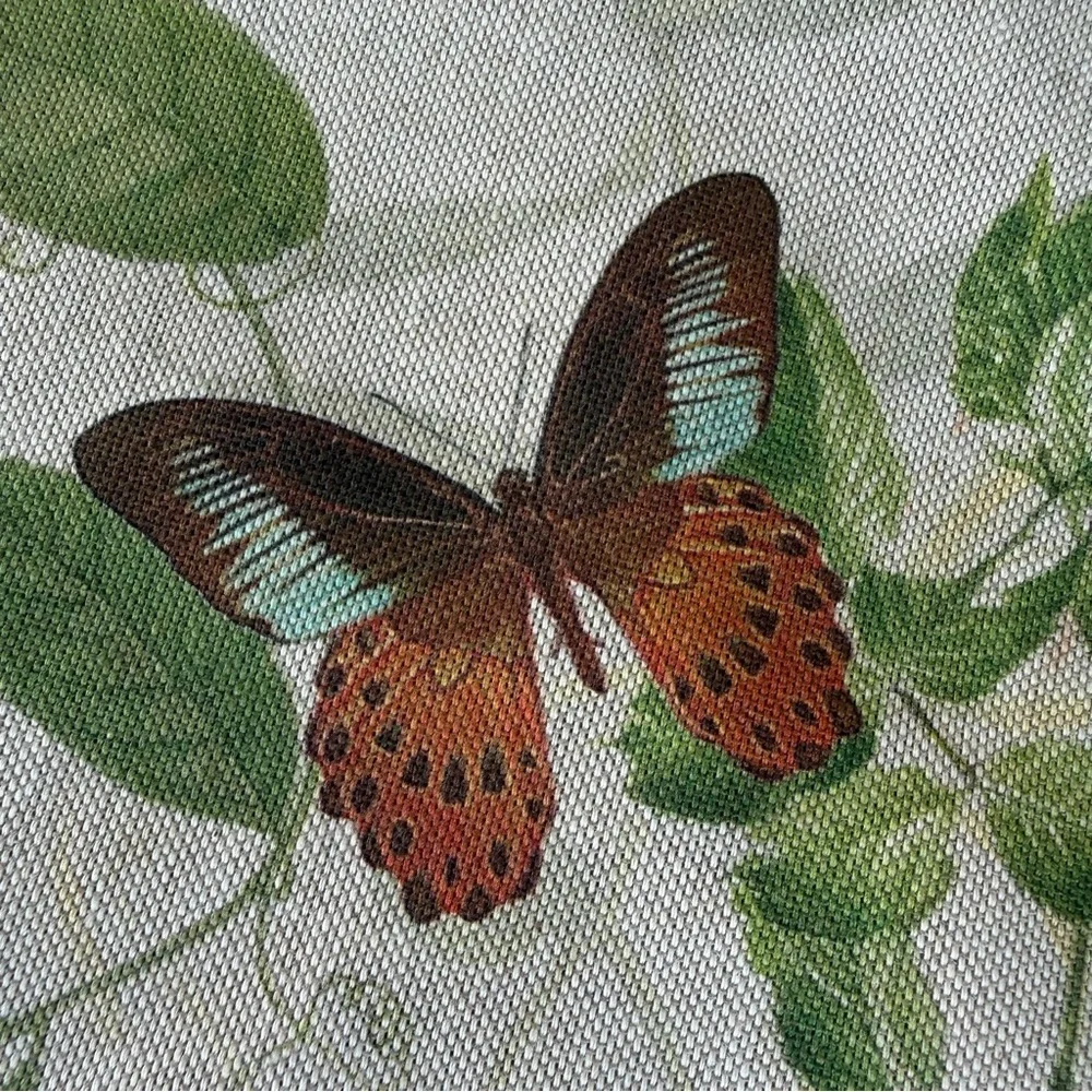 Clarke & Clarke Secret Garden Custom Decorative Pillow Cover Floral Butterflies